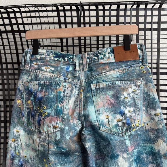 Free people We The Free Tennessee Low-Rise Illusions Jeans floral canvas - Picture 8 of 9